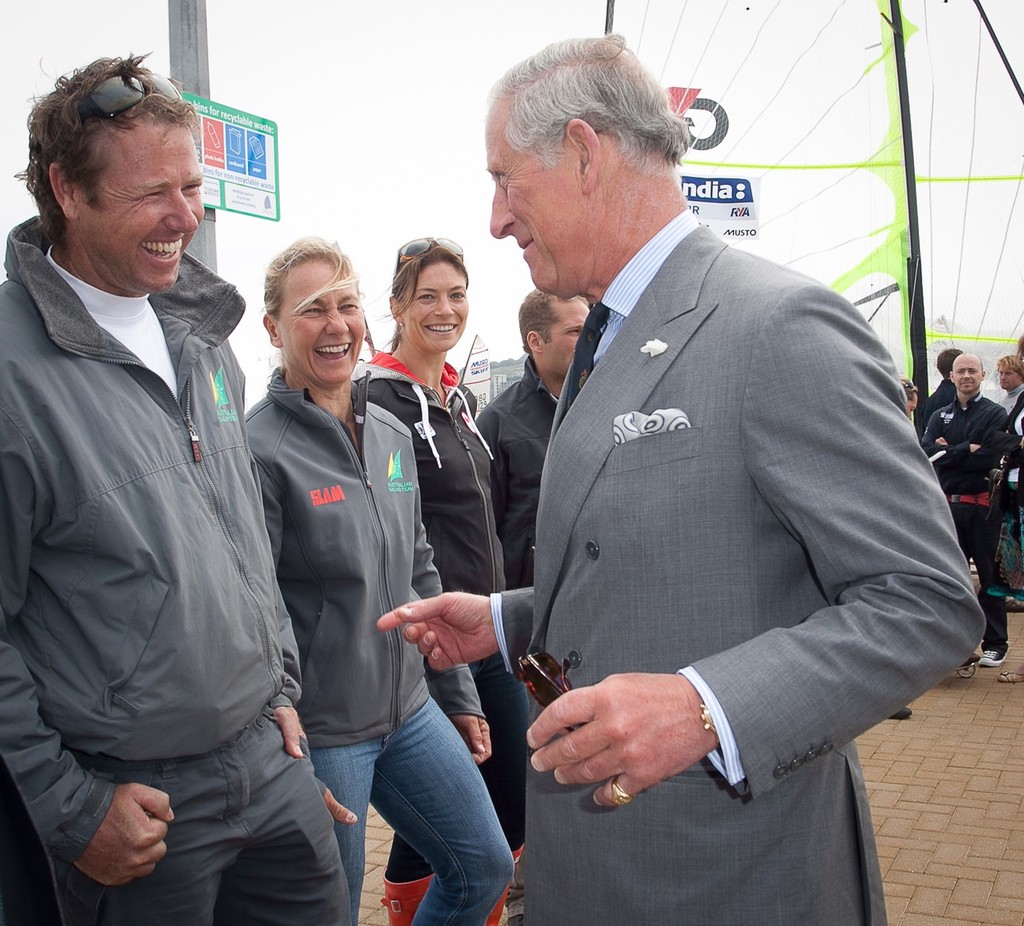 The Prince of Wales meets members of the Australian Olympic Team at the WPNSA - London 2012 Olympic Games © Richard Budd 2012